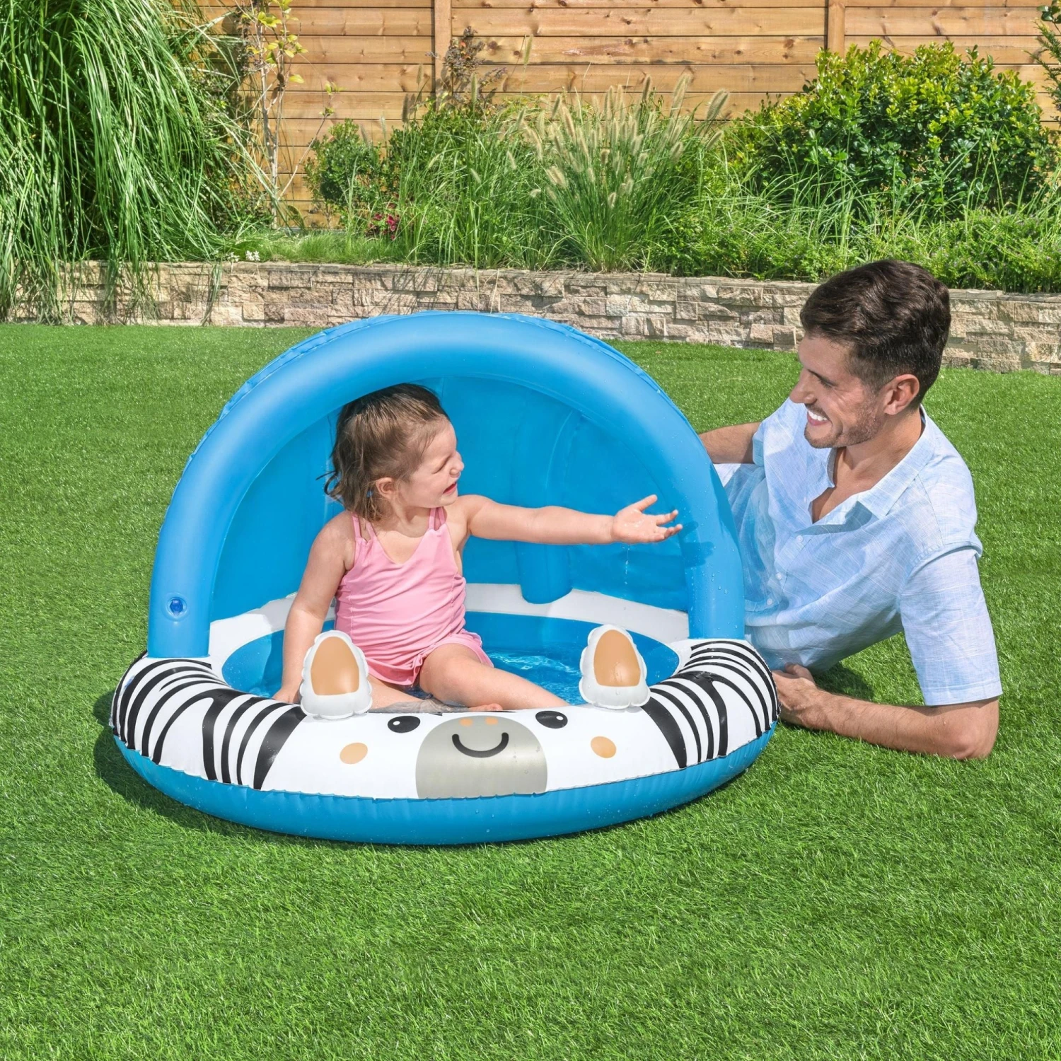 Bestway Safari Sun Shaded Inflatable Paddling Pool 4 Bestway Safari Sun Shaded Inflatable Paddling Pool - Image 2