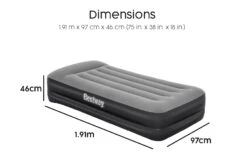 Tritech Air Mattress Twin Built-in AC Pump -Bestway Sale single airbed for one