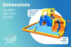 H2OGO! Super Speedway Mega Inflatable Water Park -Bestway Sale speedway aqua park