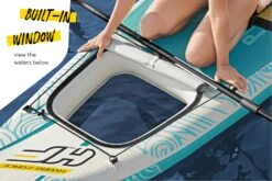 Hydro-Force 11ft Inflatable Paddle Board SUP Set - Panorama -Bestway Sale sup with window panorama