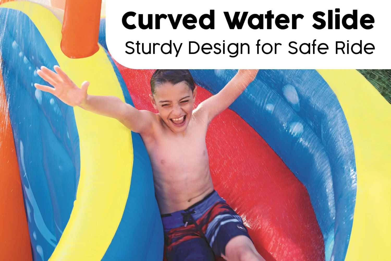 Bestway H2OGO! Inflatable Hurricane Water Park Bouncy Castle 6 Bestway H2OGO! Inflatable Hurricane Water Park Bouncy Castle - Image 5