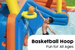 H2OGO! Super Speedway Mega Inflatable Water Park -Bestway Sale water park with basketball hoop