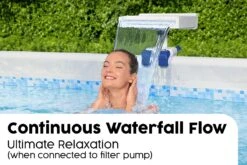 Bestway Flowclear Soothing LED Waterfall, Above Ground Pool Accessory -Bestway Sale waterfall for pools